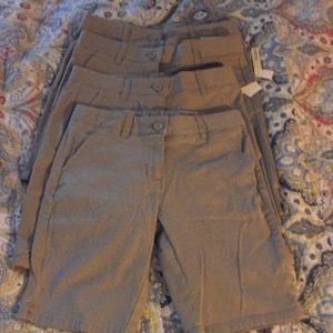❤️Set of 4 girls Austin khaki school shorts